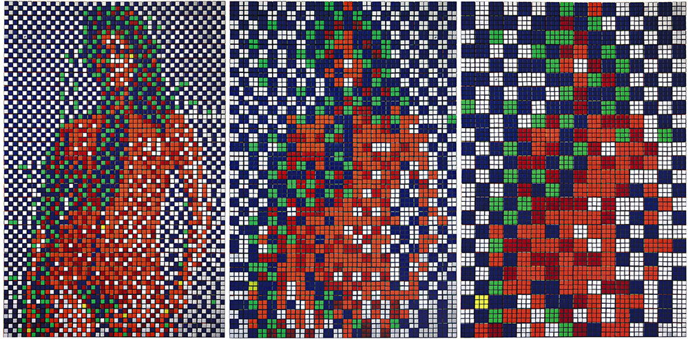 Rubik James Bond Girl by Invader